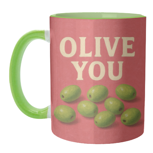 Olive You - unique mug by Eloise