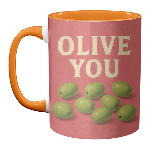 Olive You - unique mug by Eloise
