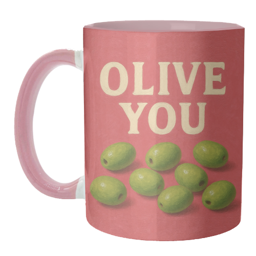 Olive You - unique mug by Eloise