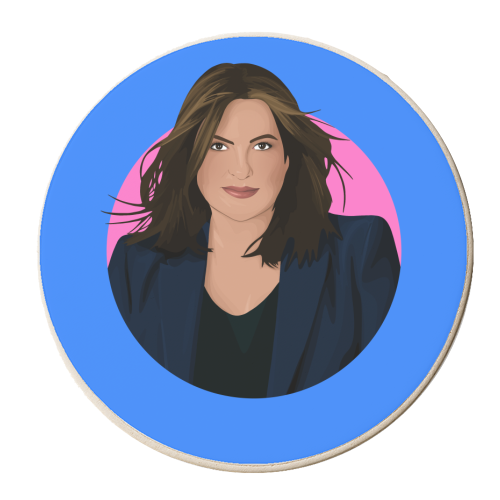 Olivia Benson - personalised beer coaster by Pink and Pip