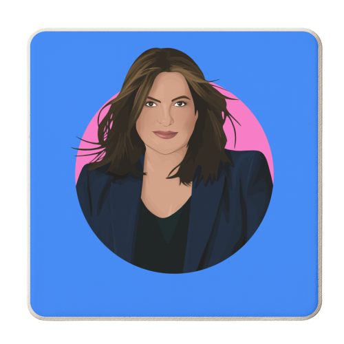 Olivia Benson - personalised beer coaster by Pink and Pip