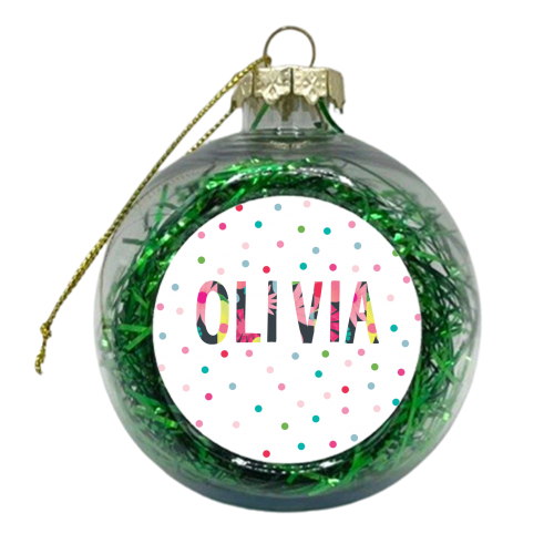 Olivia - xmas bauble by The Boy and the Bear