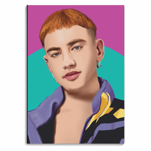 Olly Alexander Illustration Art - personalised A4, A5, A6 notebook by AbiGoLucky