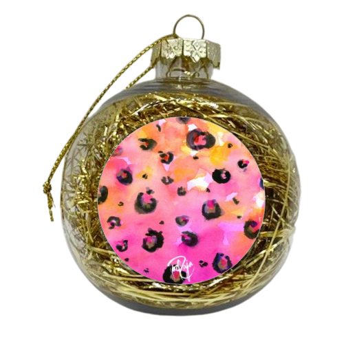 Ombre Leo - xmas bauble by Yaz Raja