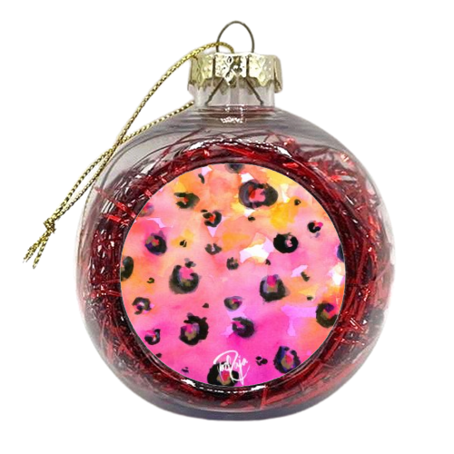 Ombre Leo - xmas bauble by Yaz Raja