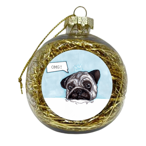 OMG! PUG - xmas bauble by Gaz is a Cookie