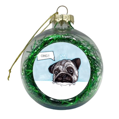 OMG! PUG - xmas bauble by Gaz is a Cookie