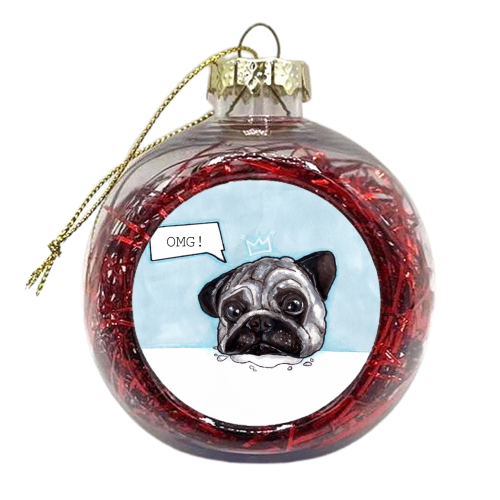 OMG! PUG - xmas bauble by Gaz is a Cookie