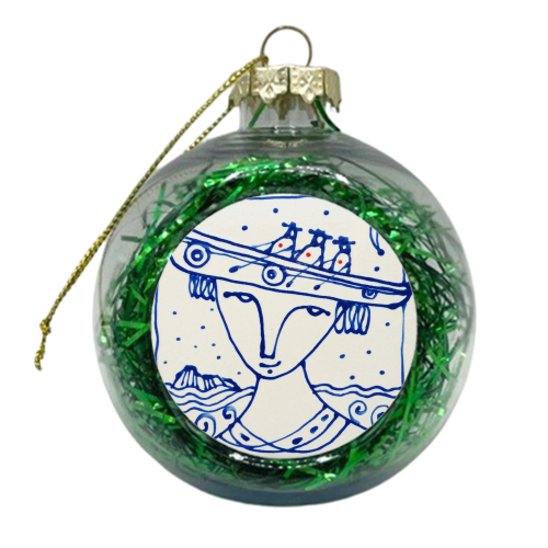 On the High Seas - xmas bauble by deborah Withey
