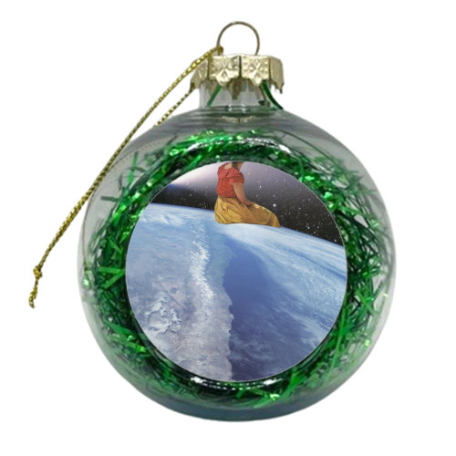 On top of the world - xmas bauble by Maya Land