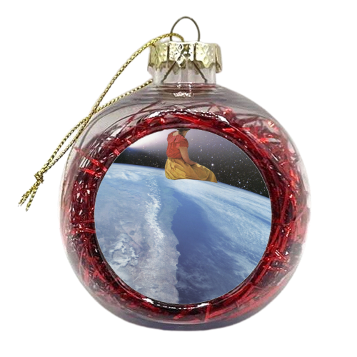 On top of the world - xmas bauble by Maya Land