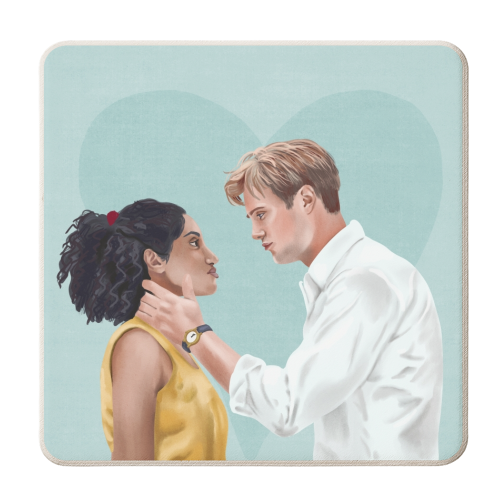 One Day Dex and Em - personalised beer coaster by Sarah Wilkinson