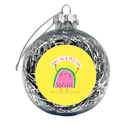 One in a melon - xmas bauble by Jessica Moorhouse