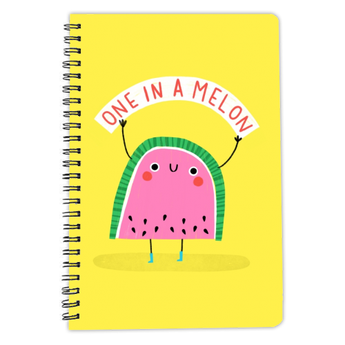 One in a melon - personalised A4, A5, A6 notebook by Jessica Moorhouse