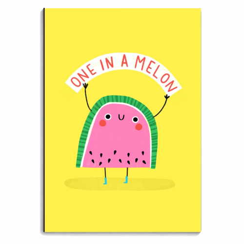 One in a melon - personalised A4, A5, A6 notebook by Jessica Moorhouse