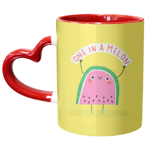 One in a melon - unique mug by Jess Moorhouse