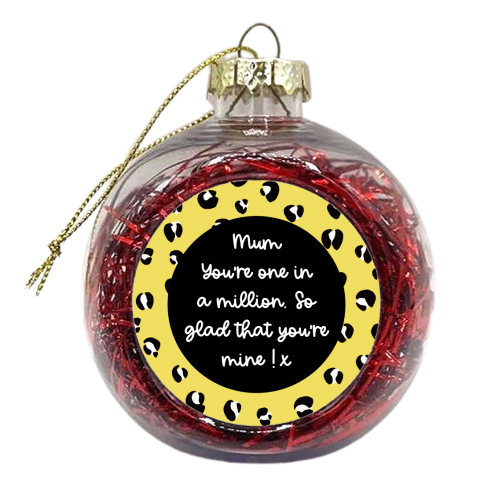 One In A Million Mum - xmas bauble by Adam Regester