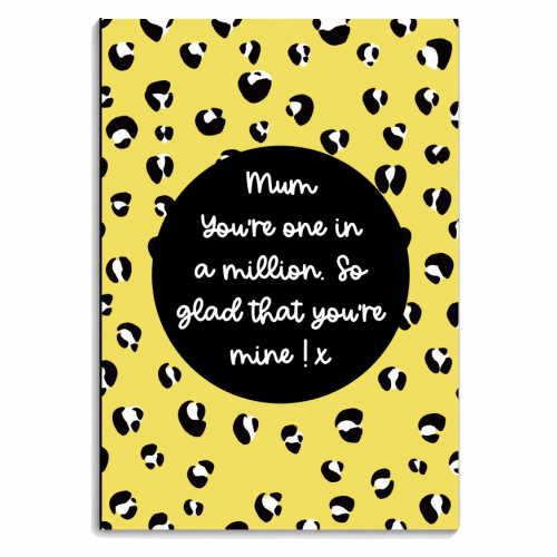 One In A Million Mum - personalised A4, A5, A6 notebook by Adam Regester