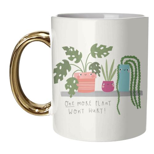 One more plant wont hurt! - unique mug by Jess Moorhouse