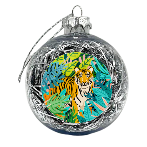 Only 3890 Tigers Left - xmas bauble by Uma Prabhakar Gokhale