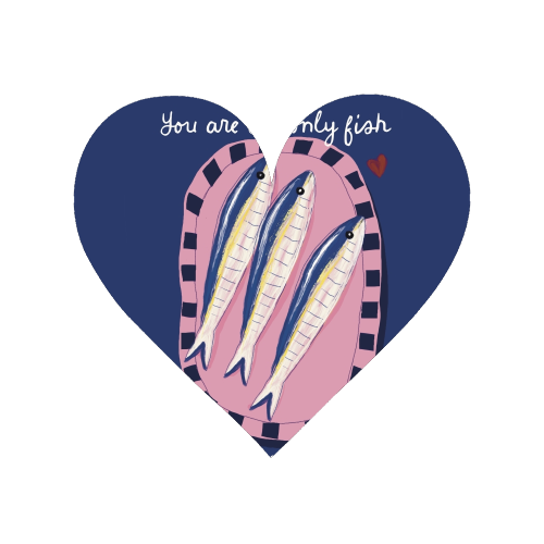 Only fish in the sea for me - Magnet by Giddy Kipper
