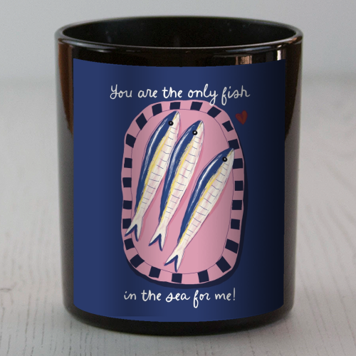 Only fish in the sea for me - scented candle by Giddy Kipper