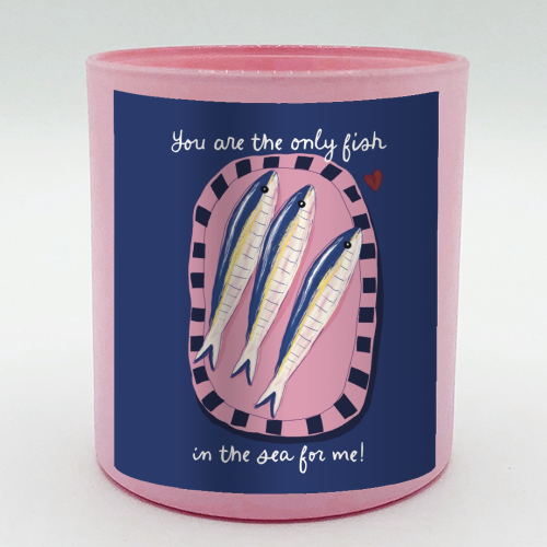 Only fish in the sea for me - scented candle by Giddy Kipper