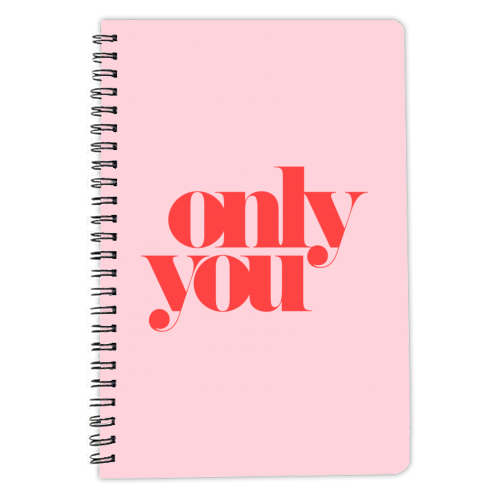 Only You - personalised A4, A5, A6 notebook by The 13 Prints