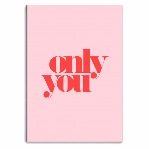 Only You - personalised A4, A5, A6 notebook by The 13 Prints