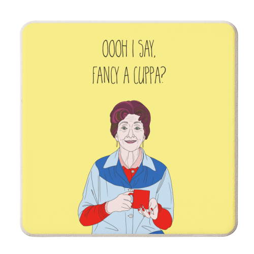 Ooh I Say, Fancy A Cuppa? - personalised beer coaster by Adam Regester