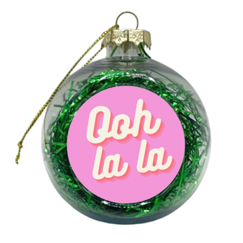 ooh la la - xmas bauble by Proper Job Studio