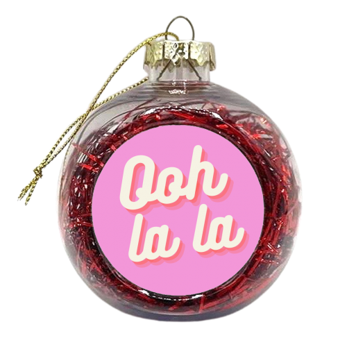 ooh la la - xmas bauble by Proper Job Studio