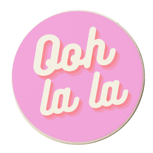 ooh la la - personalised beer coaster by Proper Job Studio
