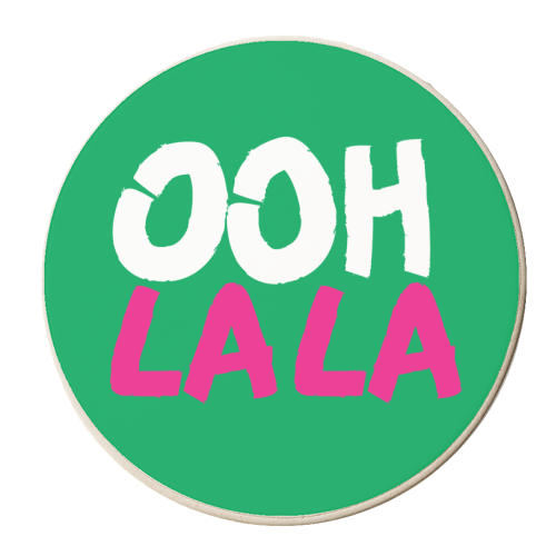 ooh lala - personalised beer coaster by The Boy and the Bear