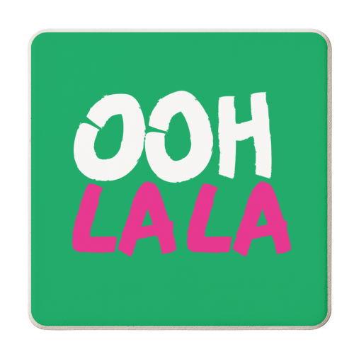 ooh lala - personalised beer coaster by The Boy and the Bear