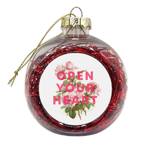Open Your Heart - xmas bauble by The 13 Prints