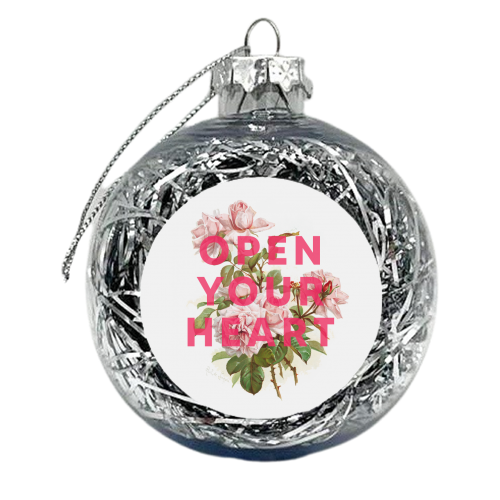 Open Your Heart - xmas bauble by The 13 Prints