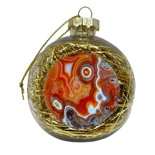 orange geode - xmas bauble by Anastasios Konstantinidis