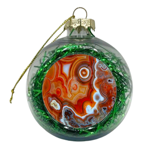 orange geode - xmas bauble by Anastasios Konstantinidis