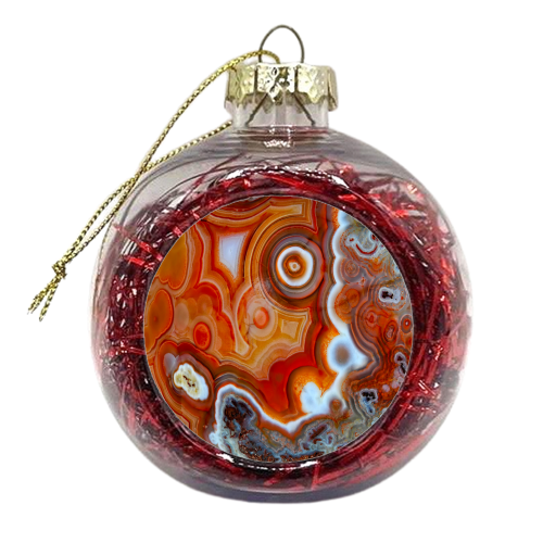 orange geode - xmas bauble by Anastasios Konstantinidis