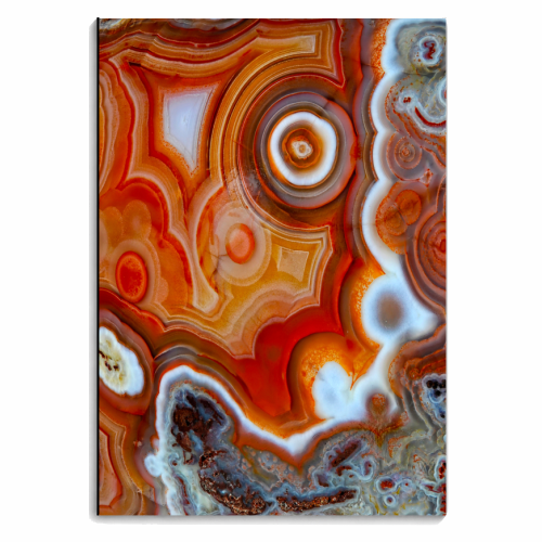 orange geode - personalised A4, A5, A6 notebook by Anastasios Konstantinidis