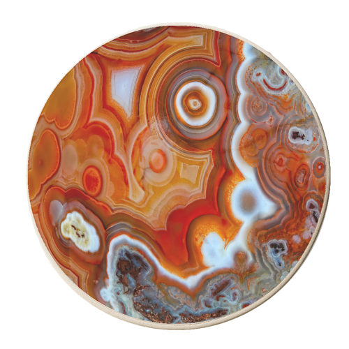 orange geode - personalised beer coaster by Anastasios Konstantinidis