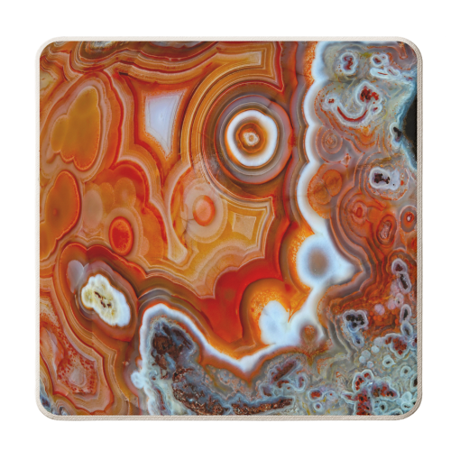 orange geode - personalised beer coaster by Anastasios Konstantinidis