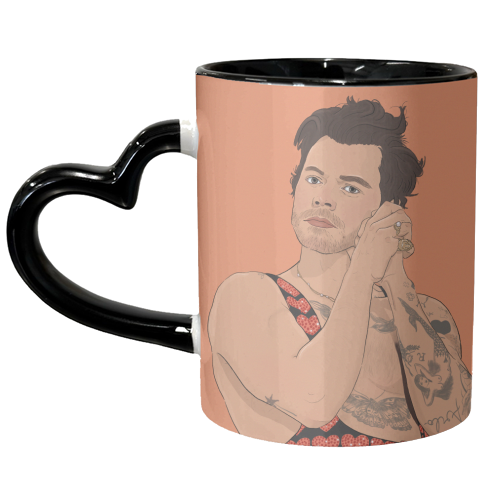 Orange H - unique mug by The Queer Store