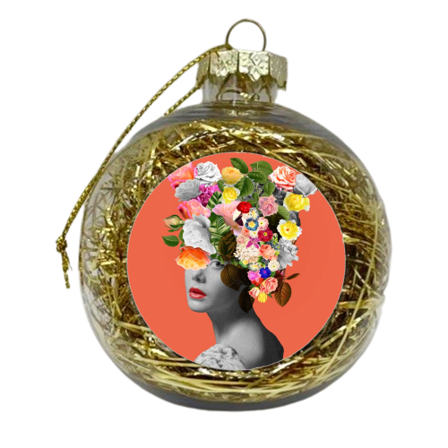 Orange Lady - xmas bauble by Frida Floral Studio