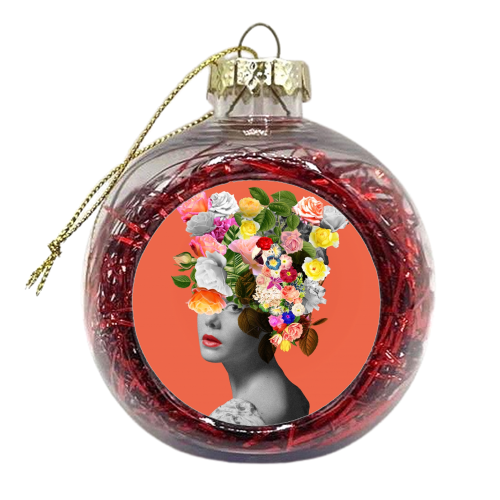 Orange Lady - xmas bauble by Frida Floral Studio