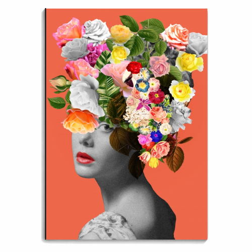 Orange Lady - personalised A4, A5, A6 notebook by Frida Floral Studio