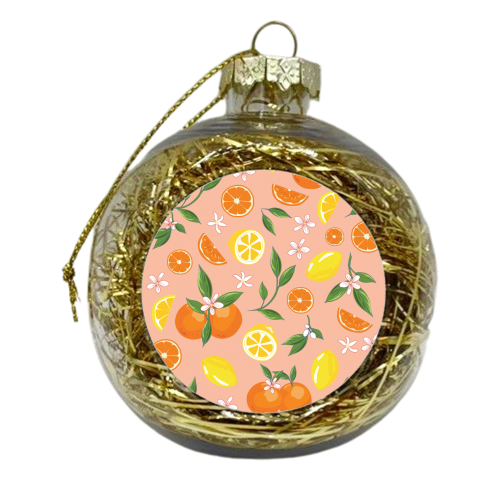Orange & Lemon Twist - xmas bauble by Niamh McKeown