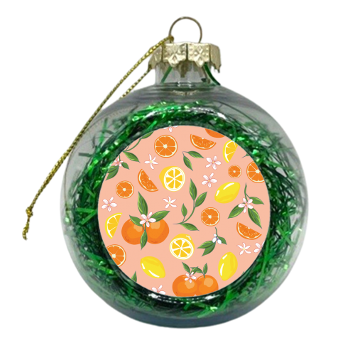 Orange & Lemon Twist - xmas bauble by Niamh McKeown