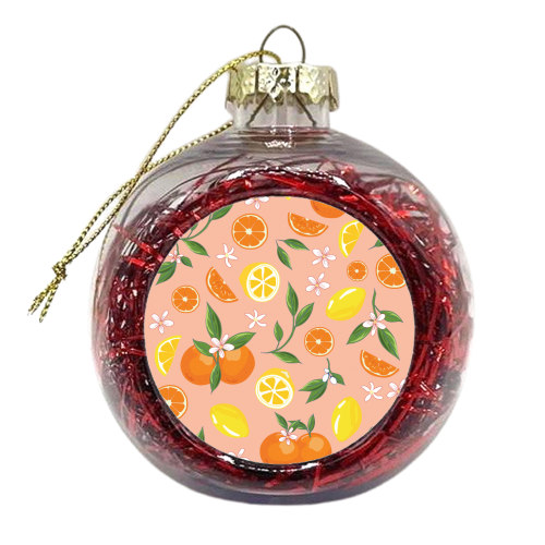 Orange & Lemon Twist - xmas bauble by Niamh McKeown